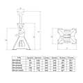 Miniatyrbild 1 av 2: BAHCO Pallbockar 2 st 3000 kg BH33000 multifärg