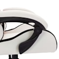 Miniatyrbild 8 av 10: vidaXL Gamingstol med RGB LED-lampor vit och svart konstläder multifärg