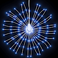 Miniatyrbild 4 av 10: vidaXL Julbelysning 2 st 140 LED kallvit 17 cm Cold white