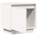 Miniatyrbild 5 av 10: vidaXL Sängbord vit 40x30x40 cm massiv furu Vit