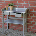 Miniatyrbild 2 av 4: Esschert Design Planteringsbord grå CF29G grå