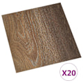 Miniatyrbild 1 av 10: vidaXL Självhäftande golvplankor 20 st PVC 1,86 m² brun Brun