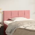 vidaXL Sänggavel rosa 90x5x78/88 cm sammet Rosa