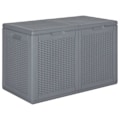 Miniatyrbild 1 av 8: vidaXL Dynbox grå PP rotting 180 l Grå
