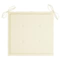 vidaXL Stolsdynor 6 st gräddvit 50x50x3 cm oxfordtyg Creme