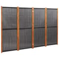 vidaXL Rumsavdelare 4 paneler svart 280x180 cm art
