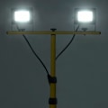 Miniatyrbild 2 av 9: vidaXL Strålkastare med stativ 2x10 W LED kallvit Svart