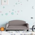 vidaXL Barnsoffa mullvadsbrun 70x45x30 cm tyg Taupe