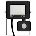 Miniatyrbild 4 av 10: vidaXL Strålkastare med sensor 20 W LED kallvit Svart