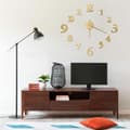vidaXL Väggklocka 3D modern design guld 100 cm XXL Guld