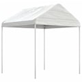 Miniatyrbild 2 av 6: vidaXL Paviljong med tak vit 20,07x2,28x2,69 m polyeten Vit