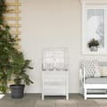 vidaXL Dynbox vit 50x49x56,5 cm massivt granträ Vit
