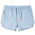vidaXL Barnshorts mjuk denimblå 140 Blå