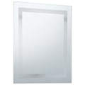 Miniatyrbild 4 av 9: vidaXL Badrumsspegel LED med touch-sensor 60x80 cm Silver