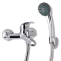 vidaXL Badkarsblandare krom Silver