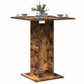 vidaXL Cafébord rökfärgad ek 60x60x75 cm konstruerat trä Brun