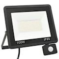 Miniatyrbild 3 av 10: vidaXL Strålkastare med sensor 100 W LED varmvit Svart