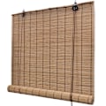 Miniatyrbild 2 av 6: vidaXL Rullgardin bambu 140x220 cm brun Brun