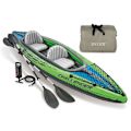 Miniatyrbild 2 av 10: INTEX Uppblåsbar kajak Challenger K2 351x76x38 cm 68306NP Grön
