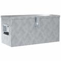 vidaXL Förvaringslåda aluminium 61,5x26,5x30 cm silver Silver