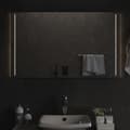 vidaXL Badrumsspegel LED 60x100 cm Transparent