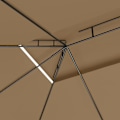 Miniatyrbild 5 av 6: vidaXL Paviljong 4x3x2,7 m taupe 160 g/m² Taupe