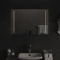 vidaXL Badrumsspegel LED 50x70 cm Transparent
