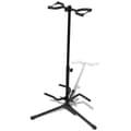 vidaXL Gitarrställ vikbar 66-80cm dubbel Svart