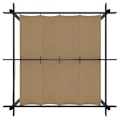 Miniatyrbild 6 av 9: vidaXL Paviljong med infällbart tak 3x3 m taupe Taupe