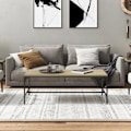 Miniatyrbild 3 av 8: vidaXL Soffbord sonoma-ek 100x50x35 cm konstruerat trä Brun