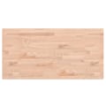 Miniatyrbild 2 av 7: vidaXL Bordsskiva 80x40x1,5 cm rektangulär massivt bokträ Brun
