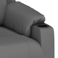 Miniatyrbild 7 av 9: vidaXL Reclinerfåtölj grå konstläder Grå