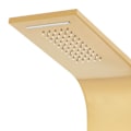 Miniatyrbild 6 av 10: vidaXL Duschpanel rostfritt stål 201 guld böjd