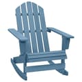 vidaXL Gungstol adirondack massivt granträ blå Blå