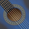 Miniatyrbild 6 av 7: vidaXL Klassisk gitarr för nybörjare blå 4/4 39" amerikansk lind Blå