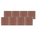 vidaXL Staketpanel WPC 1391x186 cm brun Brun