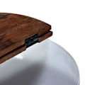 Miniatyrbild 4 av 10: vidaXL Soffbord i återvunnet trä skålformad vit Vit
