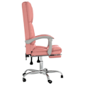 Miniatyrbild 4 av 10: vidaXL Kontorsstol med massage rosa konstläder Rosa