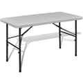 vidaXL Trädgårdsbord hopfällbar 122 cm Vit Vit