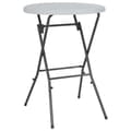 vidaXL Hopfällbart barbord vit 80x110 cm HDPE Vit