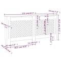 Miniatyrbild 8 av 8: vidaXL Elementskydd 172x19x81,5 cm MDF Brun