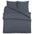 vidaXL Bäddset antracit 200x200 cm bomull Antracit
