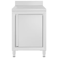 Miniatyrbild 1 av 8: vidaXL Diskbänk med avrinningsyta för storkök rostfritt stål Silver