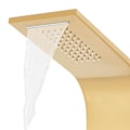 Miniatyrbild 8 av 10: vidaXL Duschpanel rostfritt stål 201 guld böjd