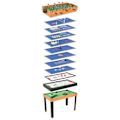 Miniatyrbild 11 av 11: vidaXL Multi-spelbord 15-i-1 121x61x82 cm lönn Brun