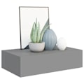 Miniatyrbild 3 av 9: vidaXL Väggmonterad låda svart 40x23,5x10 cm MDF grå