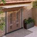 Miniatyrbild 1 av 6: vidaXL Entrétak grå och transparent 297,5x90 cm polykarbonat Transparent