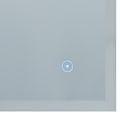 Miniatyrbild 5 av 8: vidaXL Badrumsspegel LED med touch-sensor 60x50 cm Silver