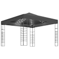 Miniatyrbild 2 av 9: vidaXL Paviljong med ljusslinga LED 3x3 m antracit Antracit