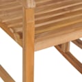 Miniatyrbild 4 av 10: vidaXL Gungstol med gräddvit dyna massiv teak Creme